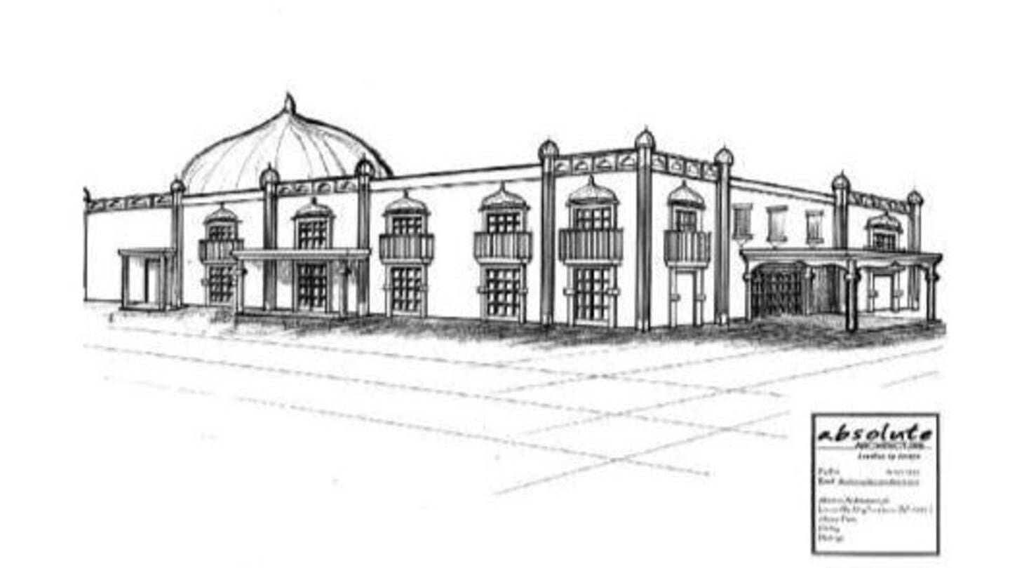 A 2019 artist impression of a proposed gurudwara for the Sikh community in Hawke's Bay.
