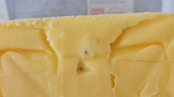 “I opened it and there was mould all over it,” a shopper says of her butter purchase. Photo / Supplied