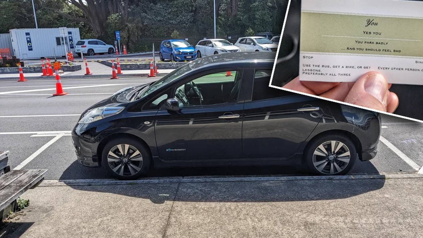 A Tauranga motorist says they were warned over their parking. Photo / u/Hoodoo89