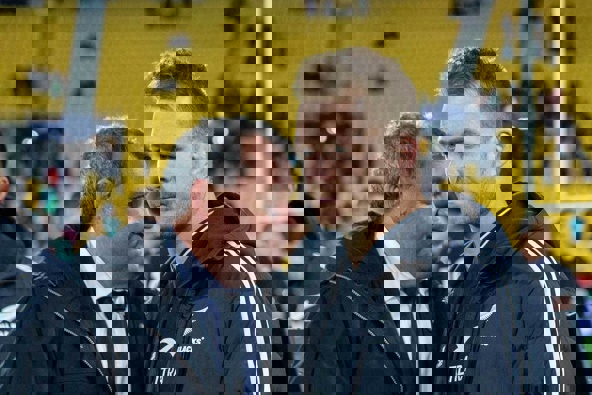 All Blacks coach Ian Foster and captain Sam Cane. Photo / Mark Mitchell