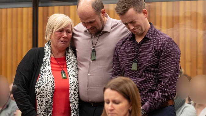 Three not guilty verdicts for the three police officers accused of the manslaughter of Allen Ball. L-R Sandra Shaw, Craig Longworth and Corey Waite. Photo / Pool