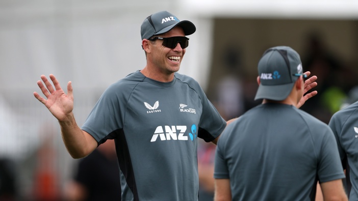 Tim Southee of New Zealand looks on ahead of day one of the Third Test Match in the series between New Zealand and England at Seddon Park on December 14, 2024 in Hamilton, New Zealand. (Photo by Phil Walter/Getty Images)