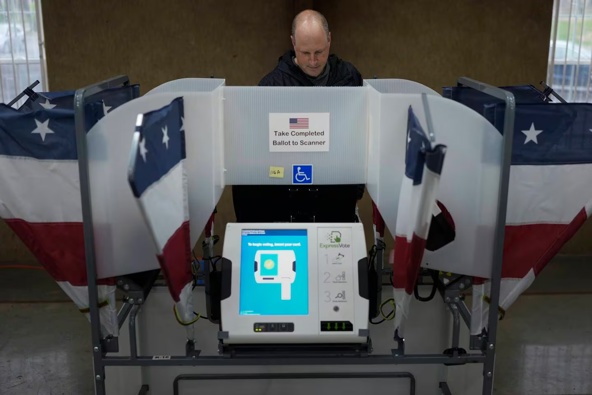 Super Tuesday elections are being held in 16 states and one territory. Photo / AP
