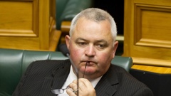 Richard Prosser when he was a NZ First MP during question time in Parliament in 2013. Photo / Mark MItchell