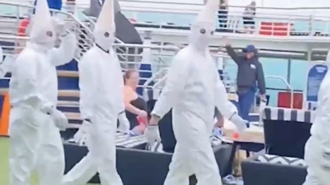 P&O Cruises Australia apologised for the video of the fancy dress faux pas. Photo / via X