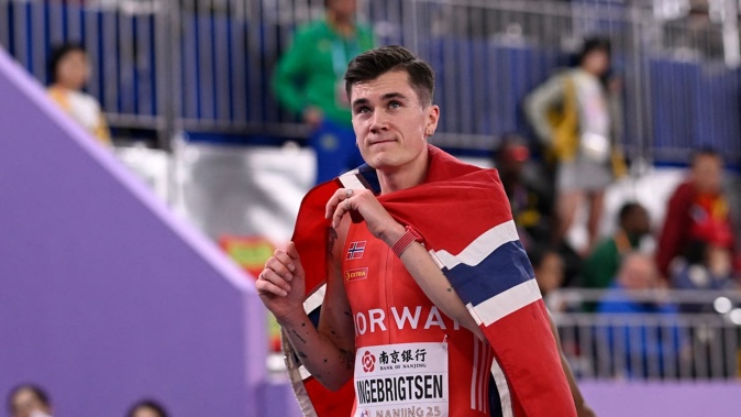 Norway's Jakob Ingebrigtsen won Olympic gold in the 5000m in Paris in 2024 and the 1500m in Tokyo in 2021. Photo / AFP