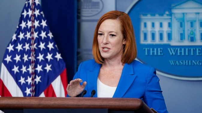 White House press secretary Jen Psaki. (Photo / AP)