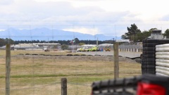 Emergency services were called to the scene just before 3pm on Saturday where two motorcycle riders had crashed during an international racing event. Photo / Cameron Avery