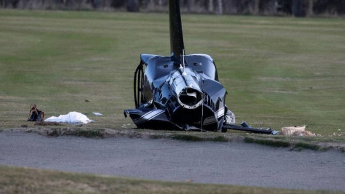 All four occupants were seriously injured in the crash. (Photo / George Heard)