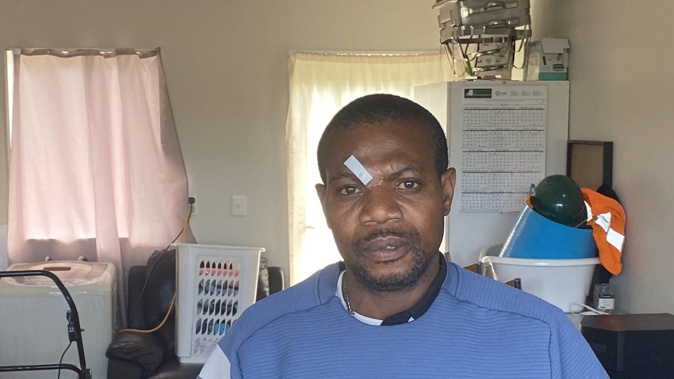 Olivier Mugisho, who was bashed by a gang member outside his home in Glen Eden on Friday, November 4.