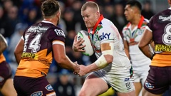 Mitchell Barnett fronted for the Warriors against the Brisbane Broncos. Photo / Photosport