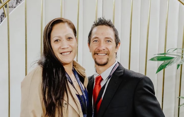Jo Sione-Lauaki, pictured with her husband Jared Sione-Lauaki. Jo was found dead on Omamari Beach in Northland on Friday in circumstances police have described as "unexplained".