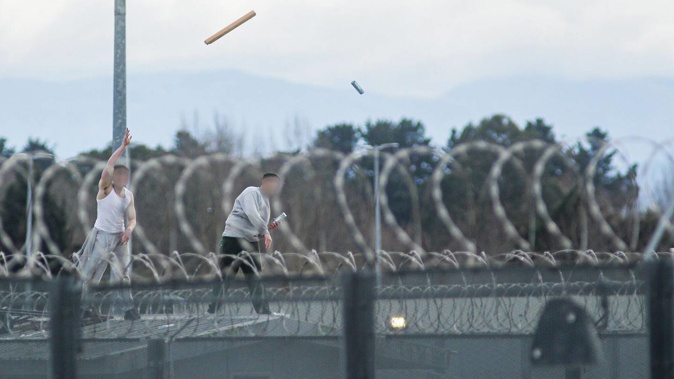 Inmates hurled objects at Corrections officers during the riot. Photo / Warren Buckland
