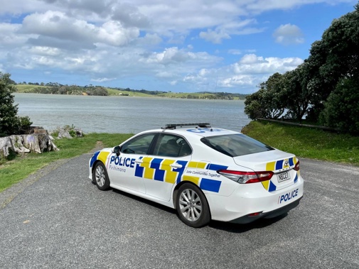 Police are at Clarks beach today as the search continues. Photo / NZ Herald
