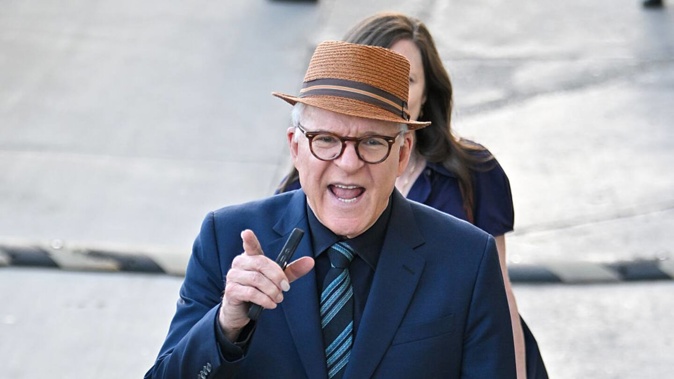 Steve Martin cancelled two tour dates after contracting Covid, announcing the news on Instagram. Photo / Getty Images