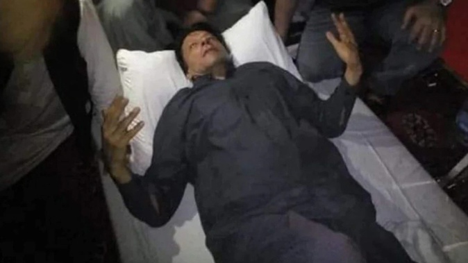 Former Pakistan prime minister Imran Khan was shot in an assassination attempt. Photo / Supplied