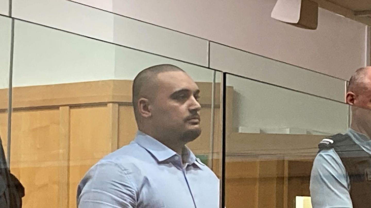 Kane Ronaki, 25, pictured in the dock of the High Court at Hamilton, was not given a jail or a home detention sentence to enable him to keep his job. Photo / Belinda Feek