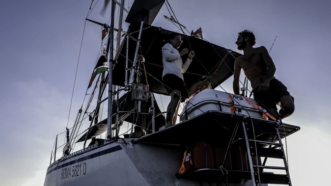 Activists say Gaza aid flotilla boats were hit by drones during a mission in Mediterranean. Photo / Getty Images
