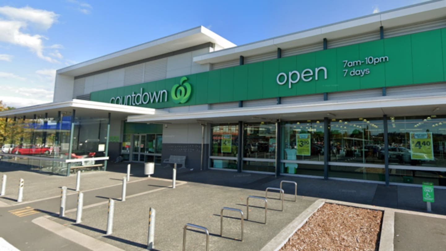 A man was injured outside the supermarket.