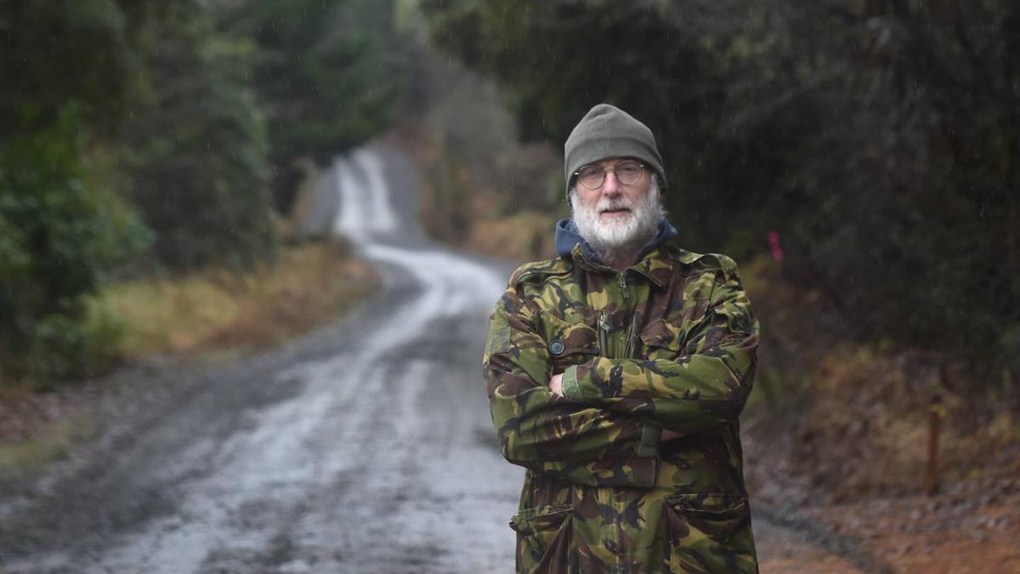 Dave Warren near the site where a person was trapped in a 4WD after a failed attempt to cross a Silver Stream ford at Whare Flat. Photo / Peter McIntosh