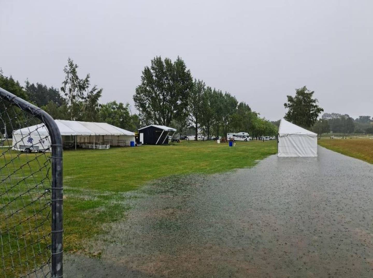 Fortunately, there was no lasting damage due to flooding at Taupō Racing Club.