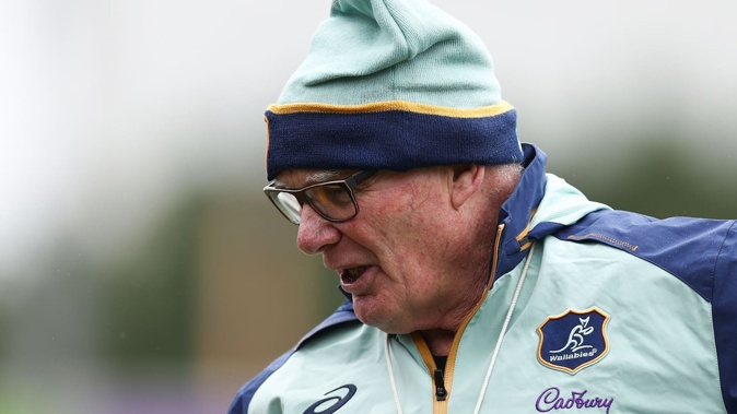 Mike Cron joined the Wallabies in 2024 after Joe Schdmit reached out. Photo / Getty Images