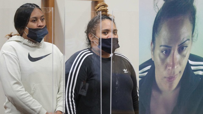 The jailed women (from left), Daisy Dixon, Rickylee Dixon and Harete Ohlson, were members of Black Power Sisters Rotorua Fordblock. Photo / Andrew Warner