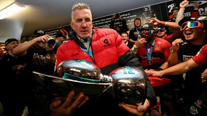 Crusaders coach Rob Penney is sticking around. Photo / Photosport