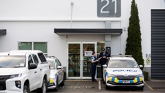 The carpark on Leslie Hills Drive in Riccarton, Christchurch, where a critically injured woman who later died on her way to hospital was found. Photo / George Heard