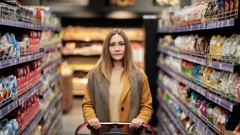 Higher grocery prices have contributed to a rise in annual inflation.