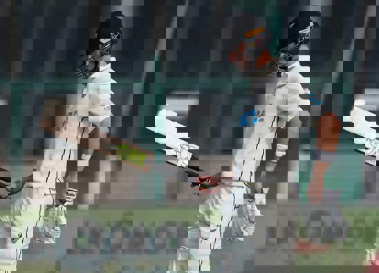 Black Caps opener Will Young was a dramatic dismissal just before stumps. (Photo / AP)