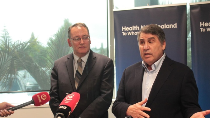 Dr Shane Reti and Professor Lester Levy announce the extra funding at Whangārei Hospital. Photo / Denise Piper