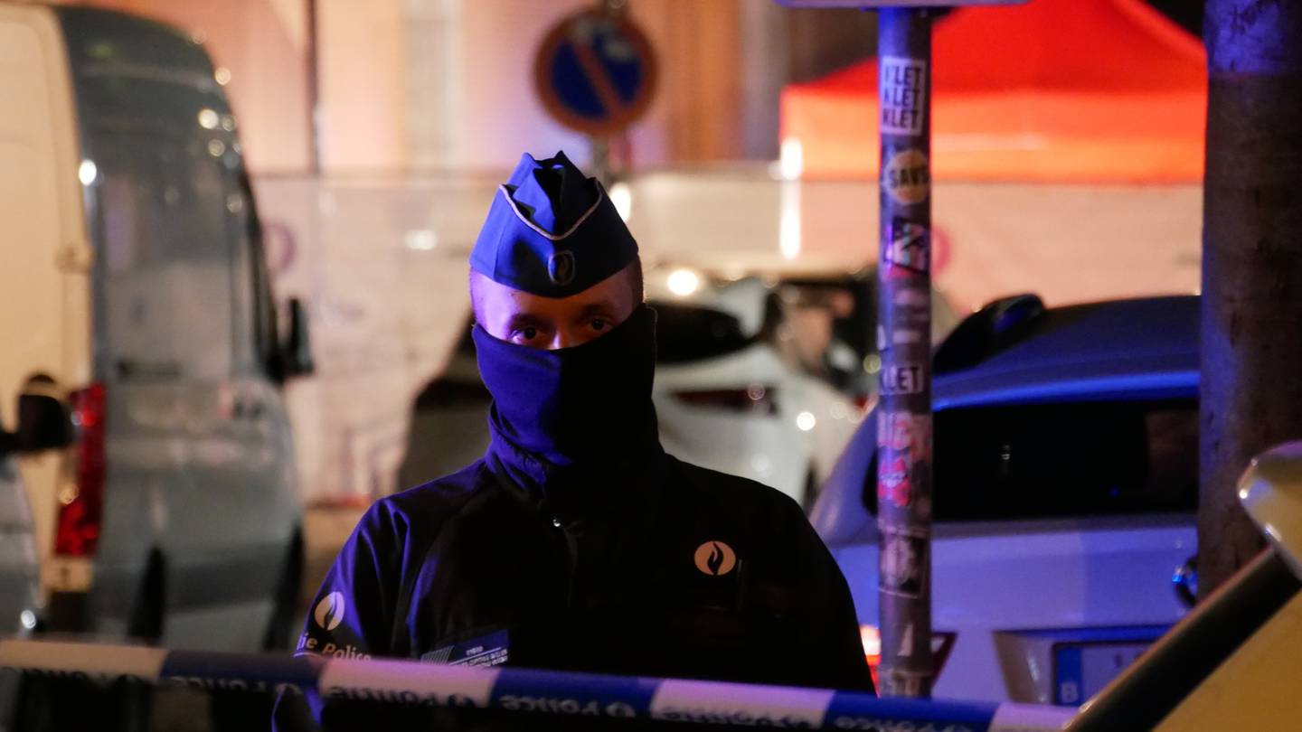 One police officer is dead and another injured in a stabbing attack in Brussels, which a Belgian judicial official says is suspected to be terrorism-linked. The suspected attacker was shot and “neutralized” after the stabbing Thursday evening, Belgian police said. Photo / AP