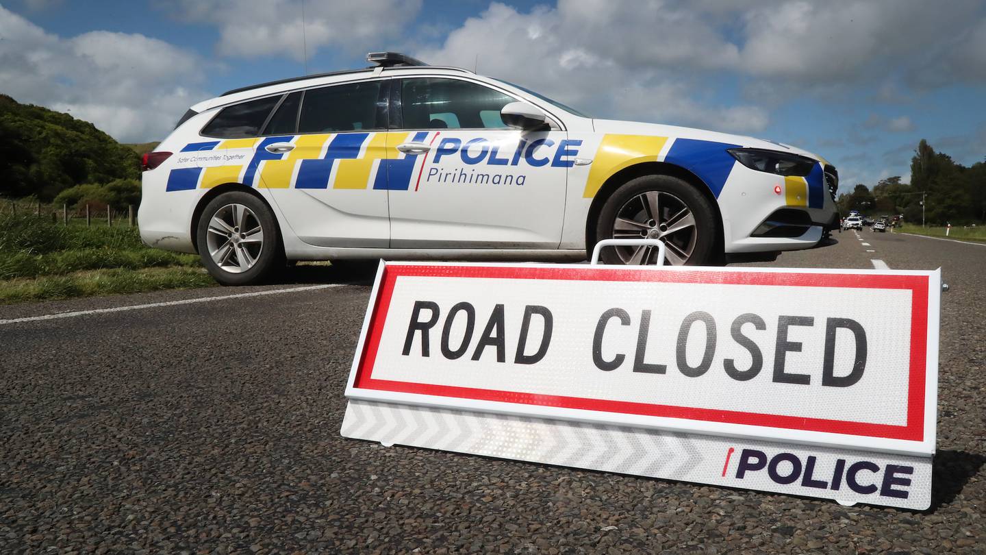 Police have closed State Highway 12 in Paparoa, Northland. Photo / NZME