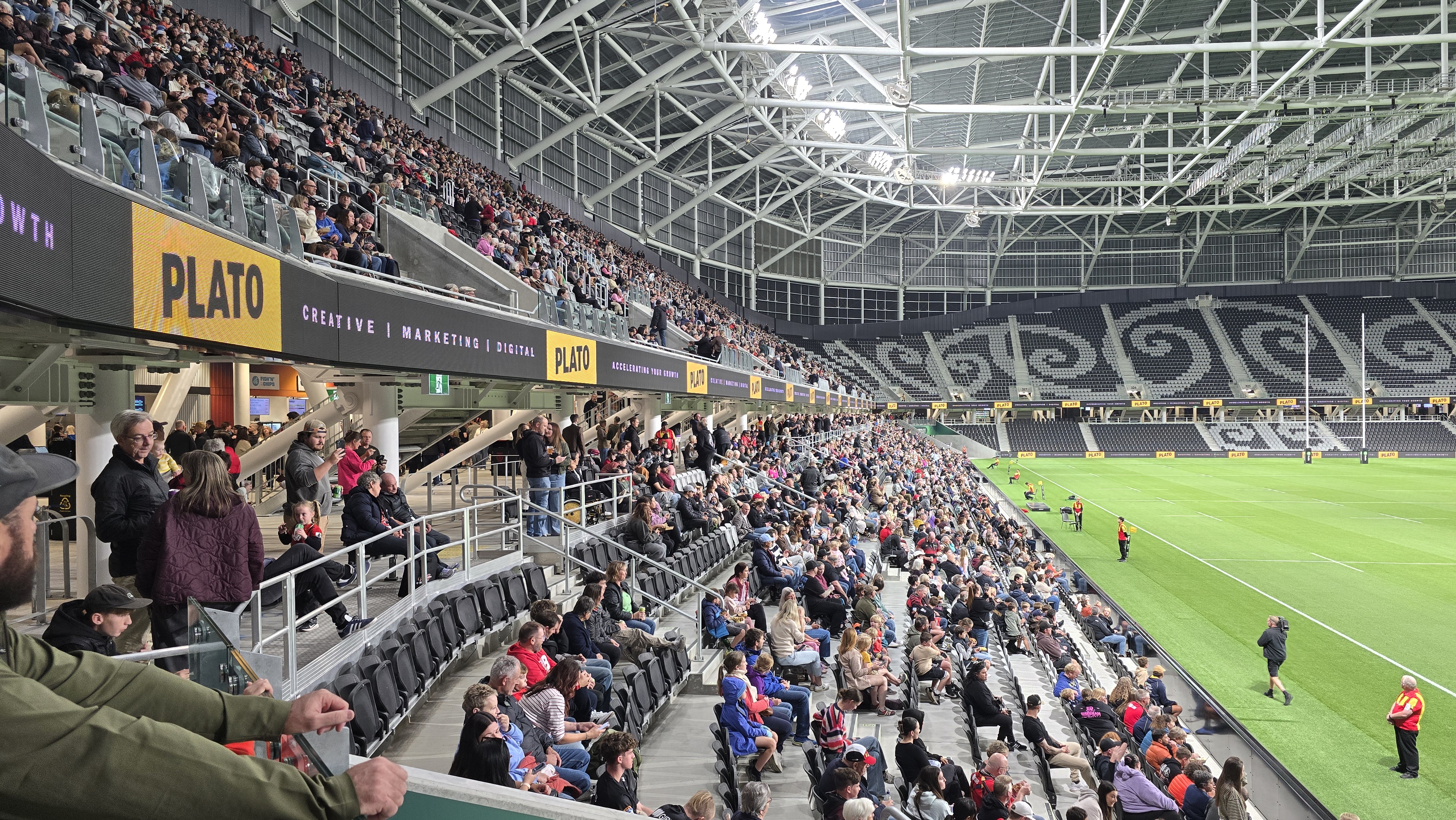 Nine-thousand strong: Crusaders fans occupy One NZ Stadium for the first time