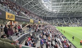 One NZ Stadium was open to Crusaders fans last night for an open training. Photo / Rorie McGregor