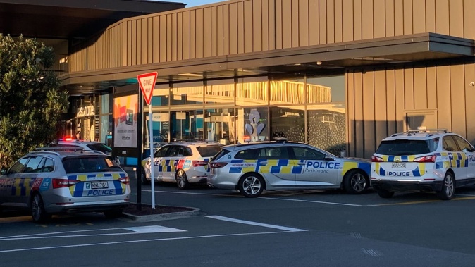 Police at the scene of the stabbing in May, after which a 16-year-old was charged with wounding with intent to cause grievous bodily harm.