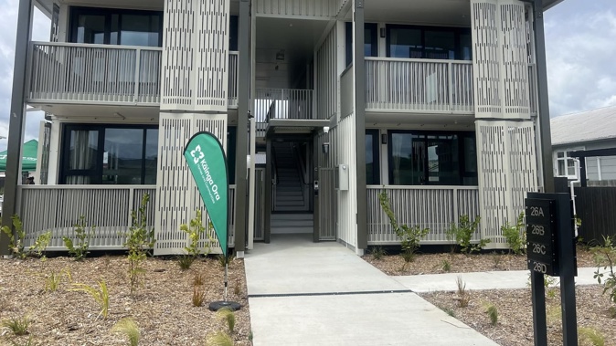 Four of the completed one-bedroom apartments. Photo / Kelly Makiha