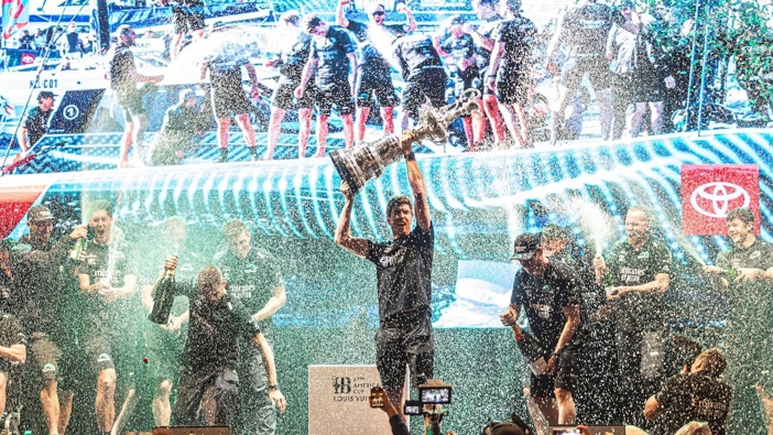 Emirates Team New Zealand wins the Louis Vuitton 37th America's Cup. Photo / Supplied