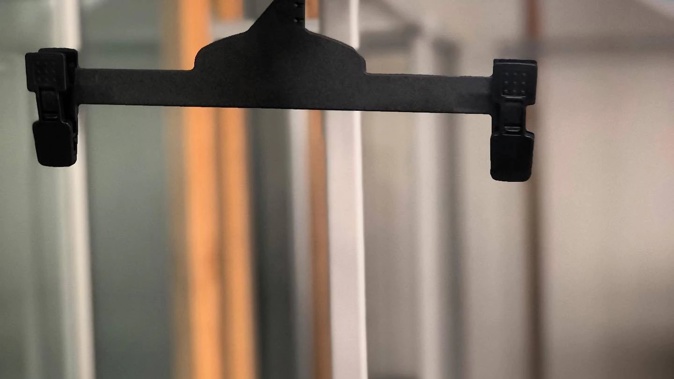Just "one lonely hanger" was left after the break-in last year. Photo / Supplied