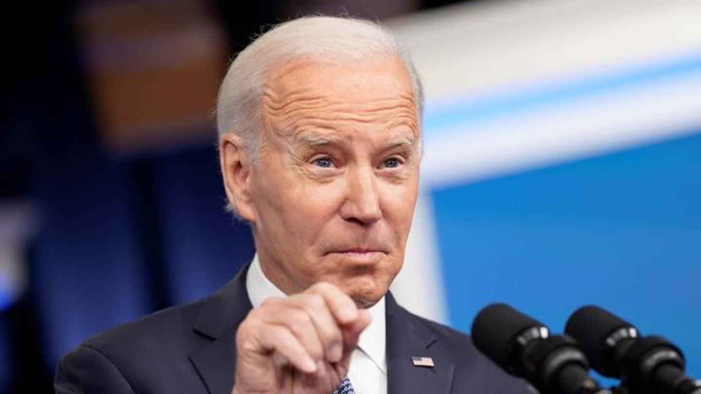 US President Joe Biden ordered the military to down the object. Photo / AP