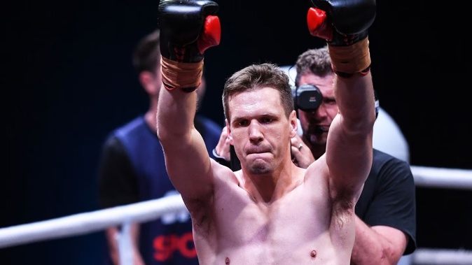 David Light lost his WBO cruiserweight title fight to Lawrence Okolie. Photo / Photosport
