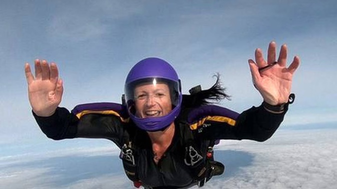 Sarah-Jane Bayram, 43, died in a skydiving accident on March 10 off Muriwai Beach.