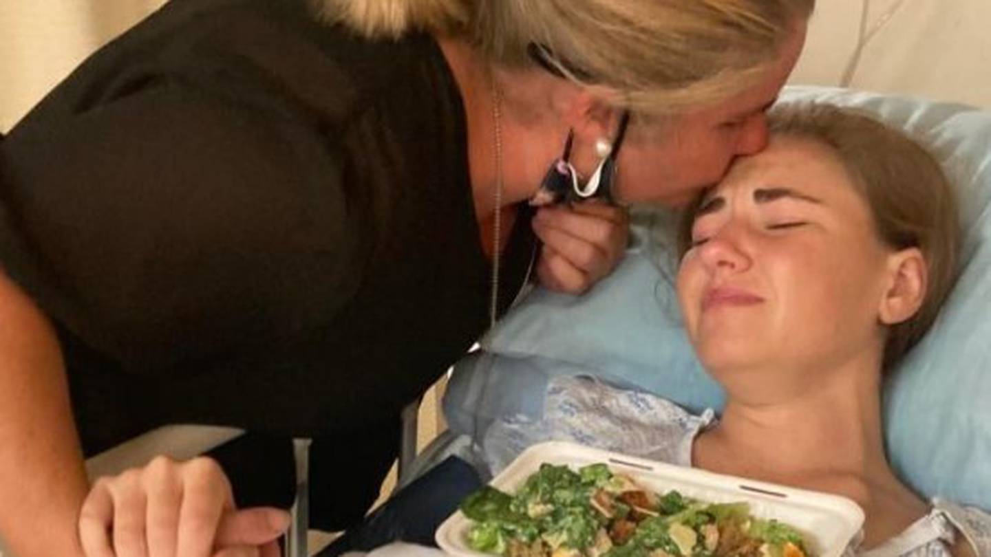 Maddie Collins has undergone countless surgeries in her 18 years, including in December when a hole in her stomach was repaired. Photo / Supplied