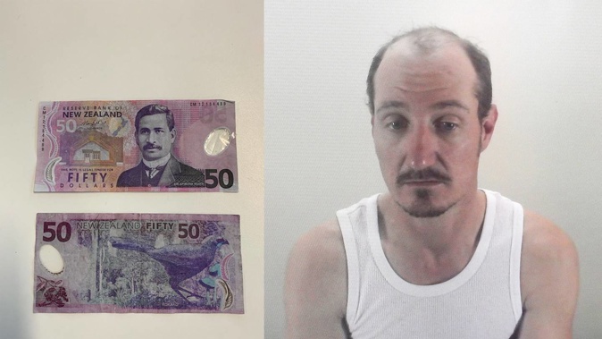 Nicholas Parker spent time perfecting his fake $50 notes. (Photo / Andrew Warner)