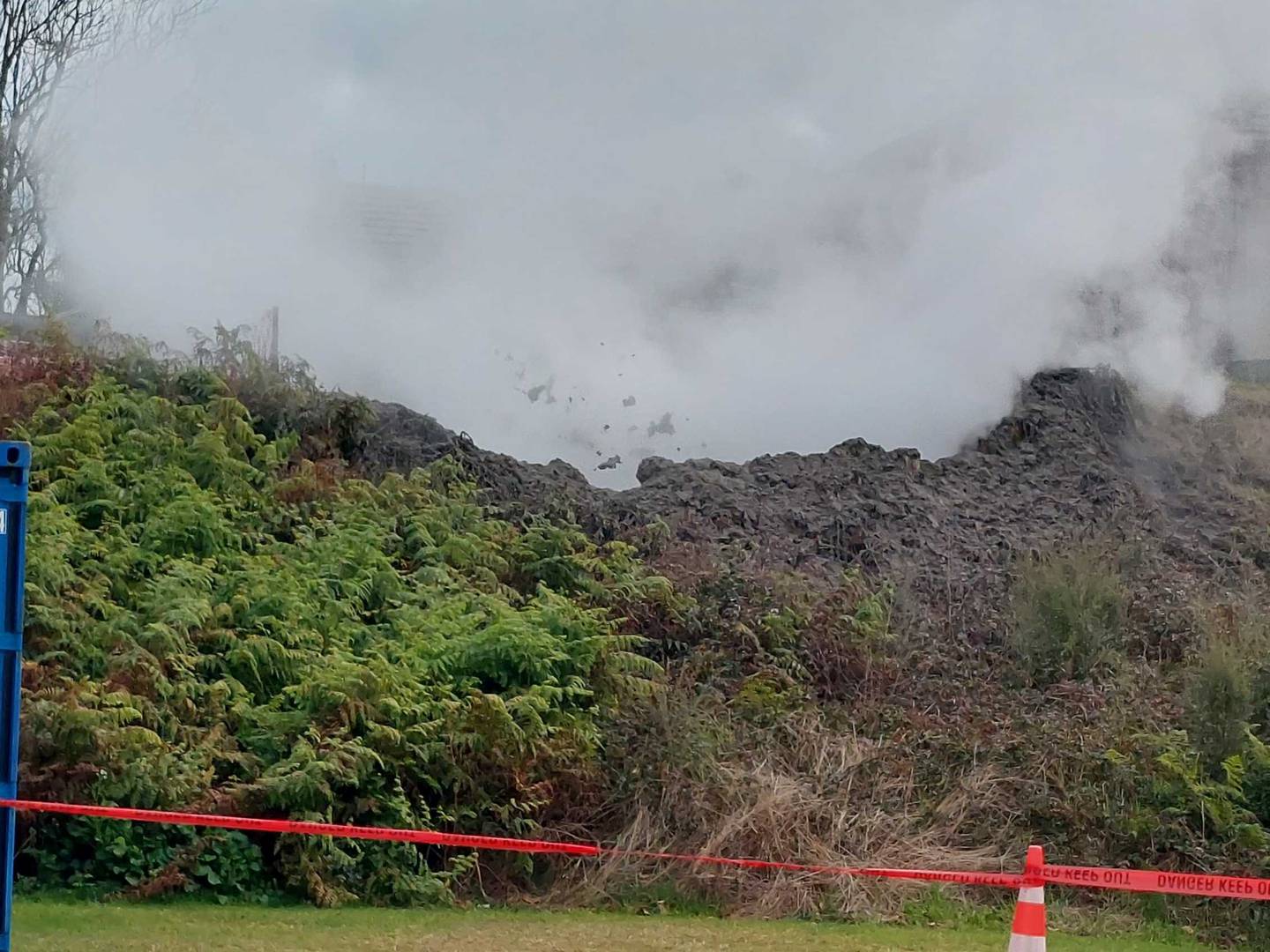 A geothermal feature erupted in Rotorua on Saturday morning. Photo / Ben Fraser