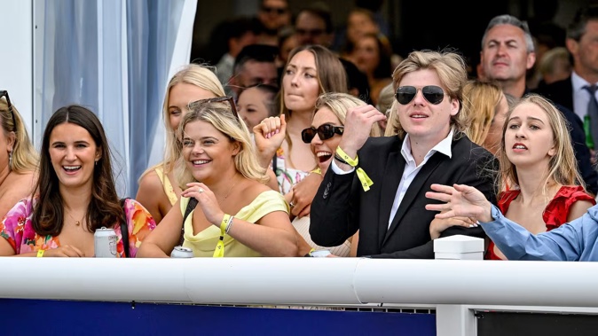 Spectators look on at the Karaka Millions, at Elllerslie, in January. Photo / Photosport