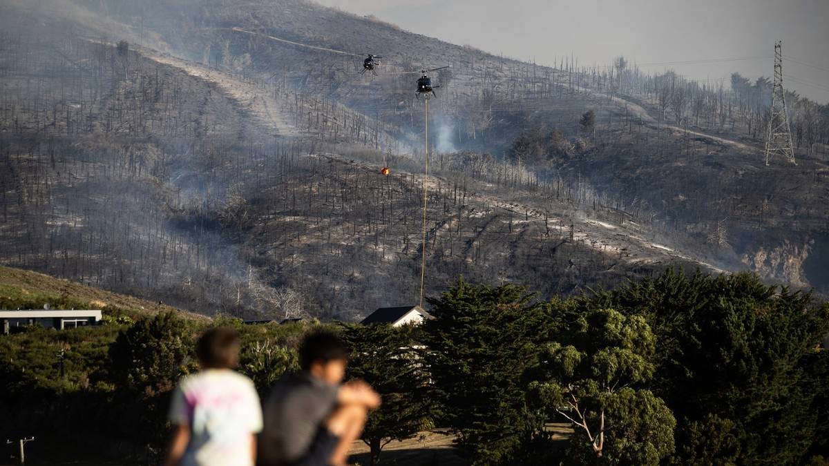 A Christchurch couple who lost their Port Hills home in the 2017 fires had just moved back home but have now been evacuated again. Photo / George Heard