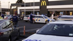The scene of the alleged attempted murder at McDonald's on Stoddard Rd on January 11. Photo / Hayden Woodward
