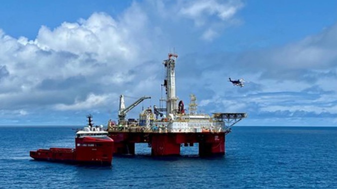 The Q7000 Heavy Well Intervention vessel will plug and formally abandon wells across the Tui oil field as part of the decommissioning project. Photo / MBIE